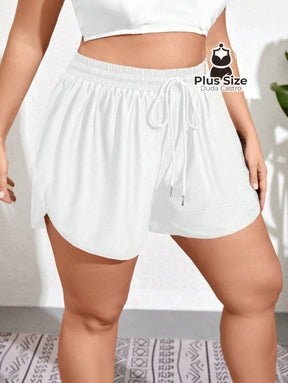 Short de Praia Piscina Hidroginástica com Cintura em Elástico e Cordão Short de Praia Piscina Hidroginástica com
