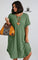 Vestido Túnica Textura Elegante Plus Size G / Verde Oliva Vestido Túnica Textura Elegante Plus Size